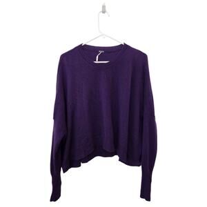 Purple FREE PEOPLE 100% Cashmere Sweater Size M Medium
